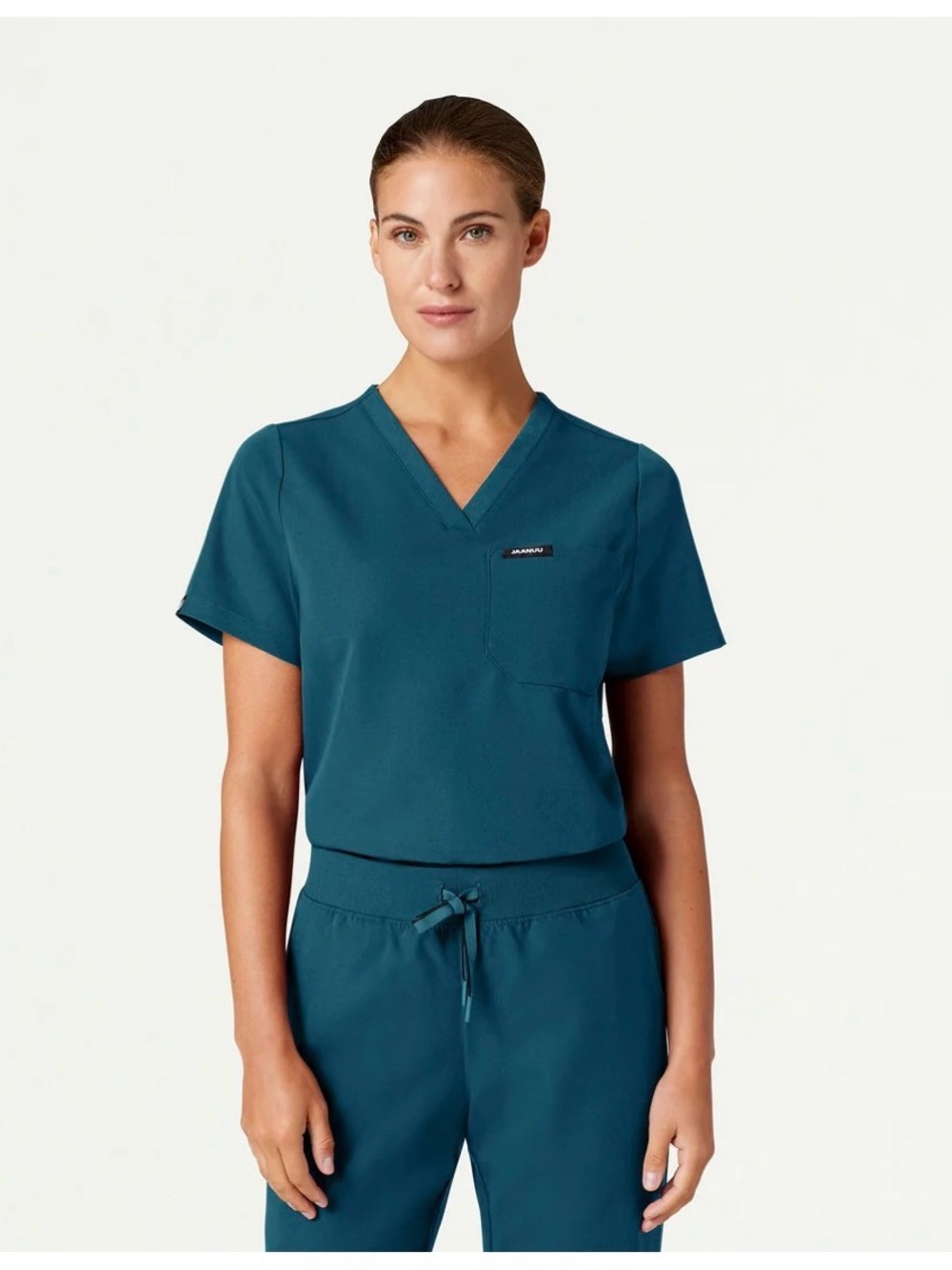 Jaanuu Caribbean Blue Scrub Set